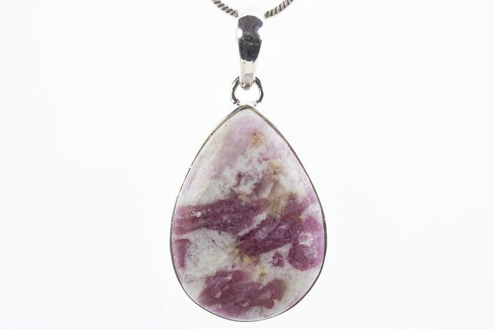 Pink Tourmaline (Rubellite) and Quartz Pendant (Necklace) #305041